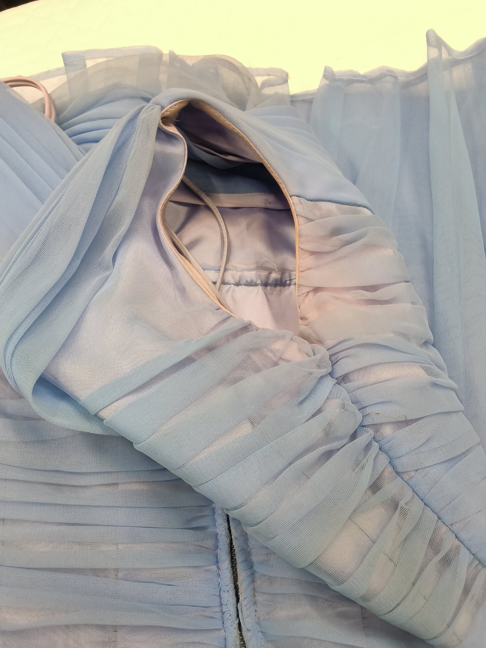 Vintage 1950s Periwinkle Blue Party Dress  | Mid-Century Cocktail Gown - Picture 11 of 16